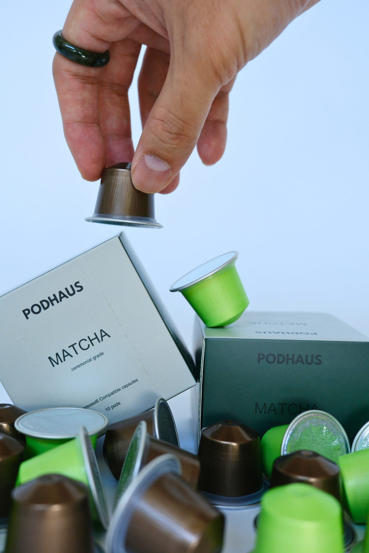 Ceremonial Grade Salted Caramel Matcha Pods (Nespresso® Compatible)