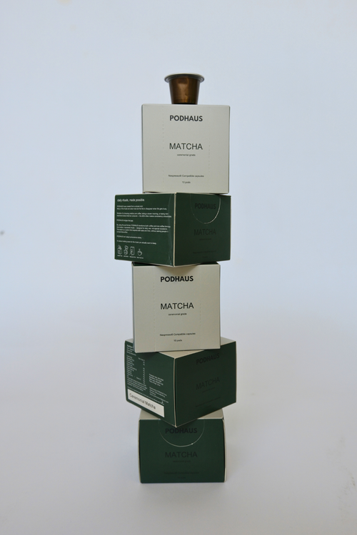 Ceremonial Grade Salted Caramel Matcha Pods (Nespresso® Compatible)